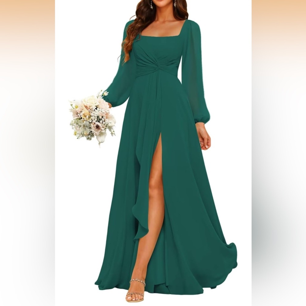 Elegant Green Evening Gown